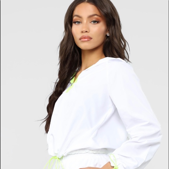 [SALE] Love These Vibes Short Set White/Lime SZMed - Picture 3 of 8